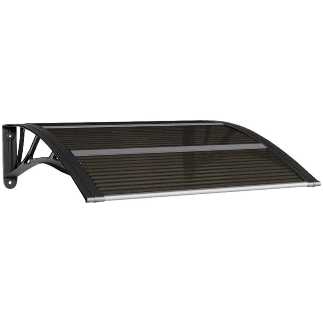 Entrétak svart 80x75 cm polykarbonat vidaXL N/a – bild 2