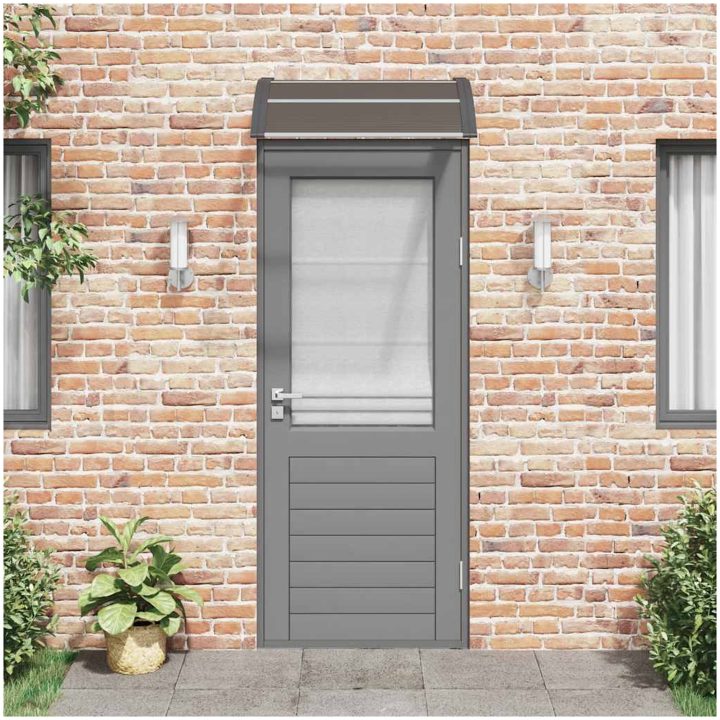 Entrétak svart 80x75 cm polykarbonat vidaXL N/a – bild 3