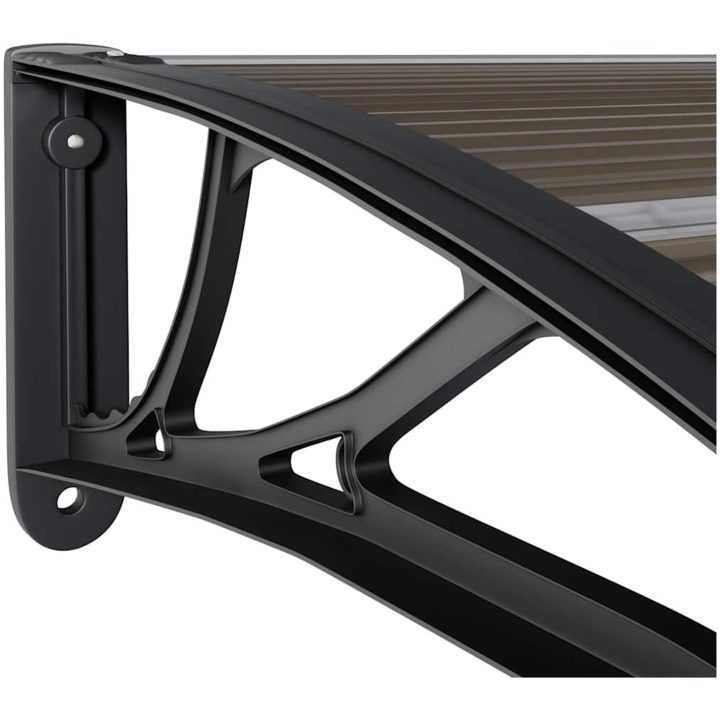 Entrétak svart 80x75 cm polykarbonat vidaXL N/a – bild 6