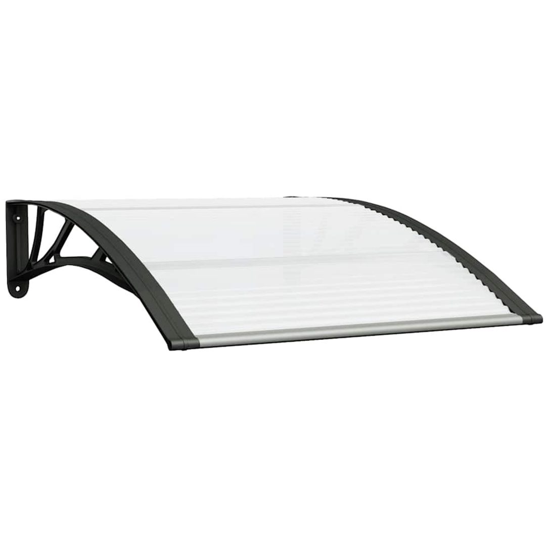 Entrétak svart och transparent 100x75 cm polykarbonat vidaXL N/a – bild 2