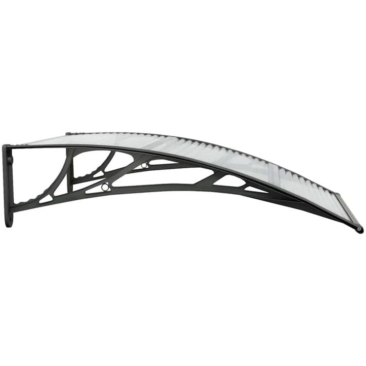 Entrétak svart och transparent 100x75 cm polykarbonat vidaXL N/a – bild 5