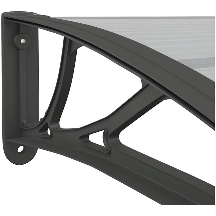 Entrétak svart och transparent 100x75 cm polykarbonat vidaXL N/a – bild 6