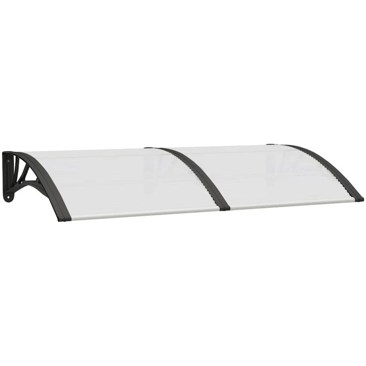 Entrétak svart och transparent 150x75 cm polykarbonat vidaXL N/a – bild 2