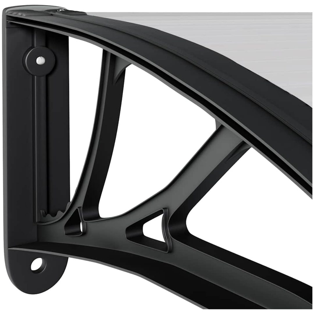 Entrétak svart och transparent 150x75 cm polykarbonat vidaXL N/a – bild 6
