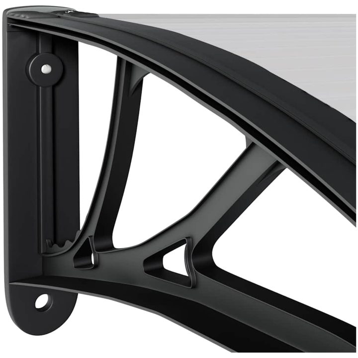 Entrétak svart och transparent 150x75 cm polykarbonat vidaXL N/a – bild 6