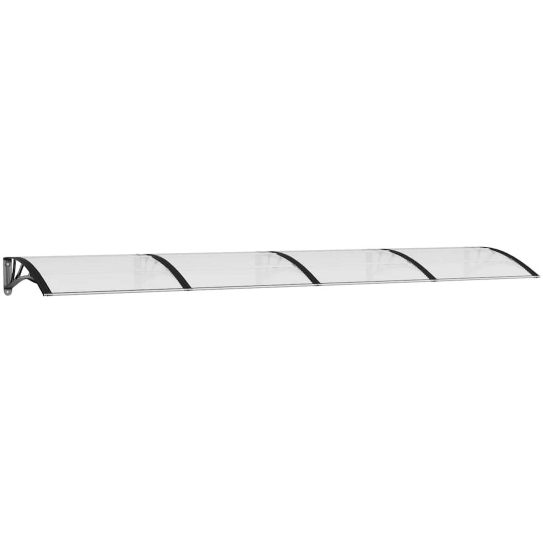 Entrétak svart och transparent 350x75 cm polykarbonat vidaXL N/a – bild 2