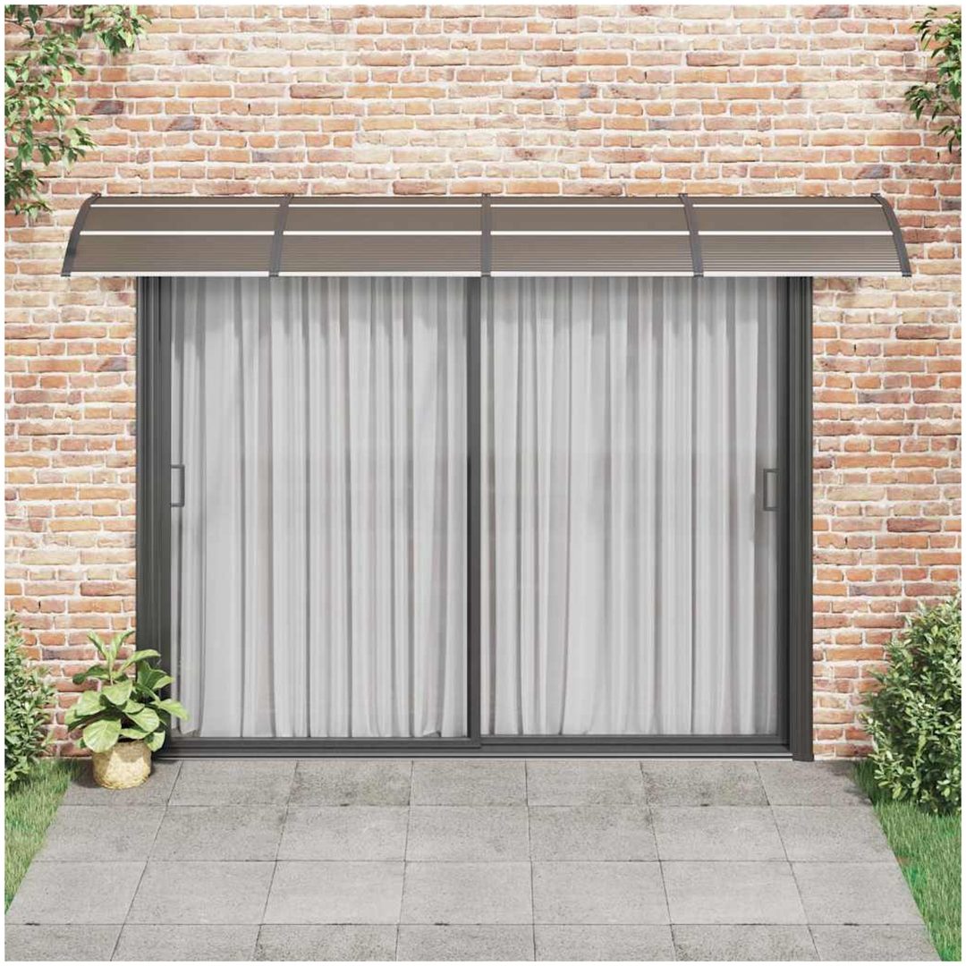 Entrétak svart och transparent 350x75 cm polykarbonat vidaXL N/a – bild 3