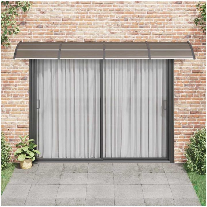 Entrétak svart och transparent 350x75 cm polykarbonat vidaXL N/a – bild 3