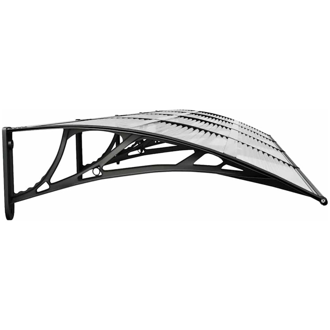 Entrétak svart och transparent 350x75 cm polykarbonat vidaXL N/a – bild 5