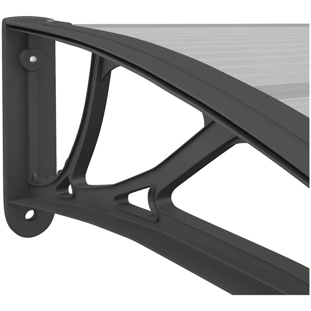 Entrétak svart och transparent 350x75 cm polykarbonat vidaXL N/a – bild 6