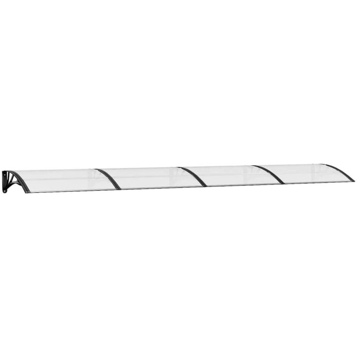 Entrétak svart och transparent 400x75 cm polykarbonat vidaXL N/a – bild 2