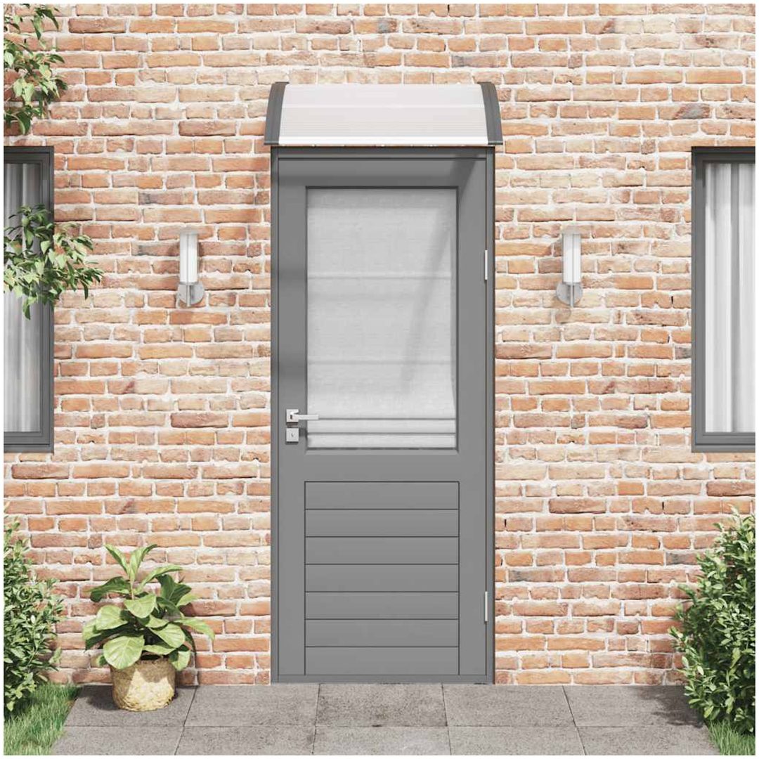 Entrétak svart och transparent 80x75 cm polykarbonat vidaXL N/a – bild 3