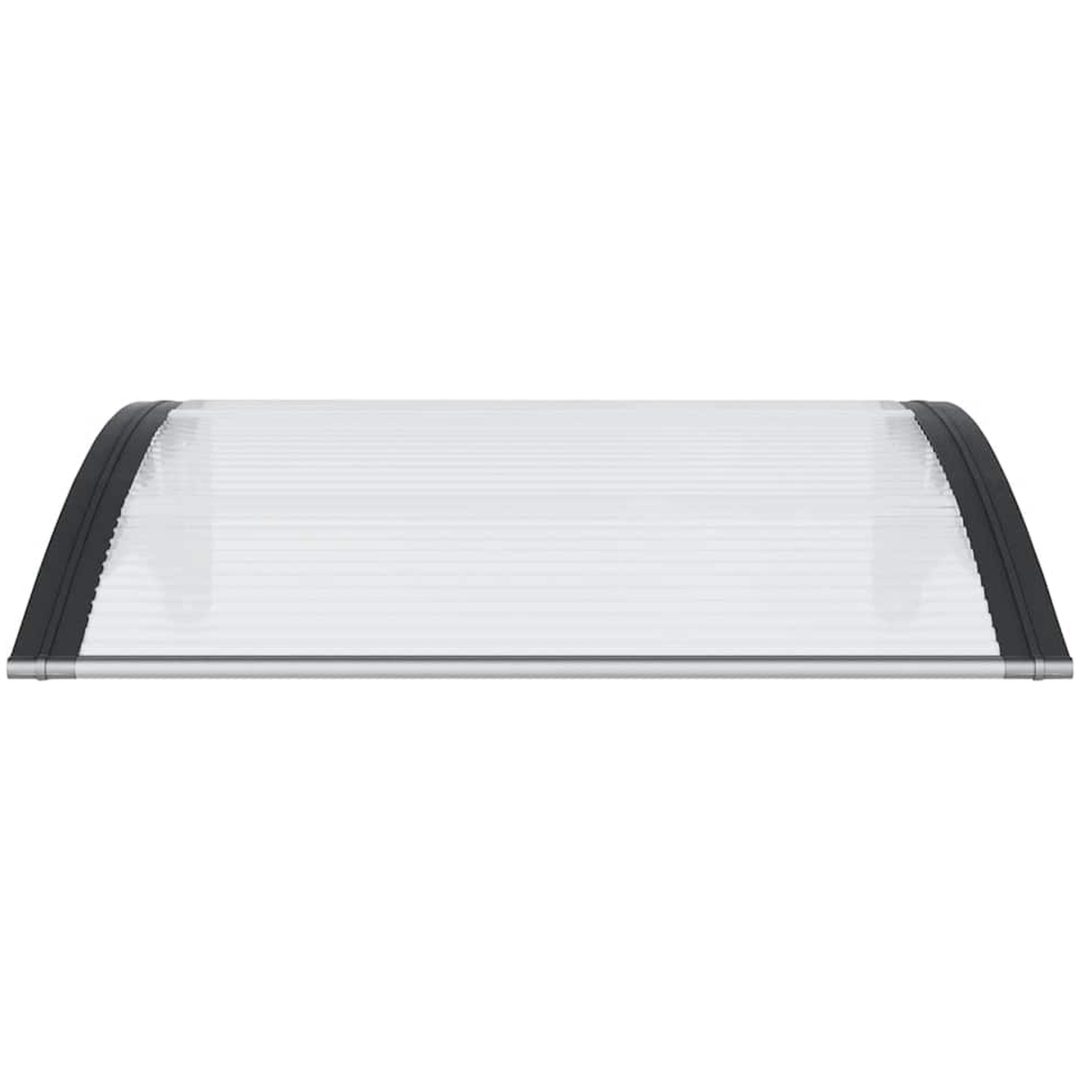 Entrétak svart och transparent 80x75 cm polykarbonat vidaXL N/a – bild 4