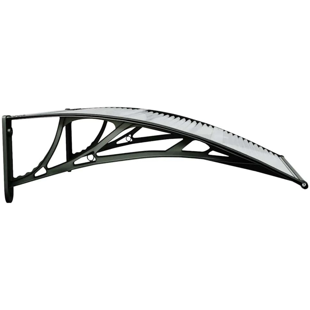 Entrétak svart och transparent 80x75 cm polykarbonat vidaXL N/a – bild 5