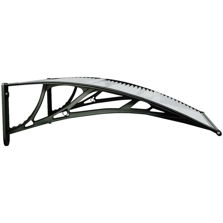 Entrétak svart och transparent 80x75 cm polykarbonat vidaXL N/a – bild 5