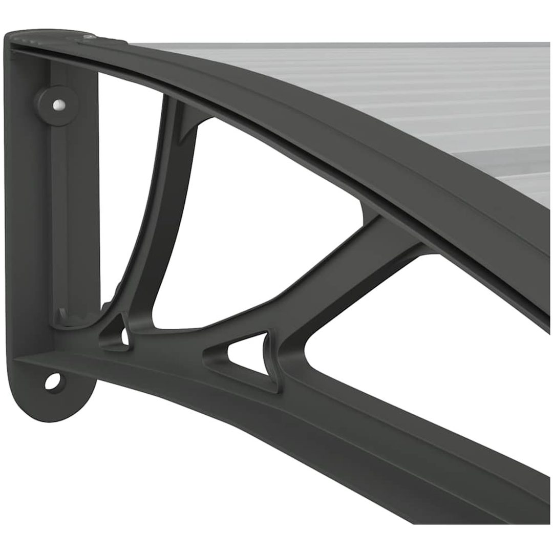 Entrétak svart och transparent 80x75 cm polykarbonat vidaXL N/a – bild 6