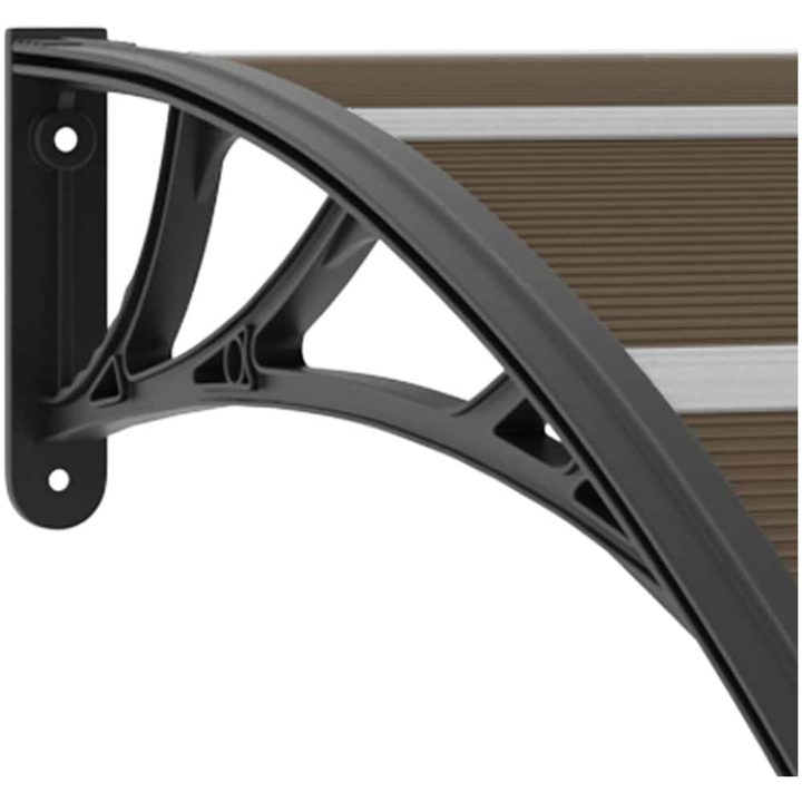 Entrétak svart PC vidaXL 120 x 100 cm – bild 6