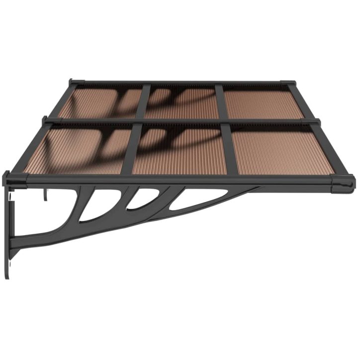 Entrétak svart polykarbonat vidaXL 152.5 x 90 cm – bild 4