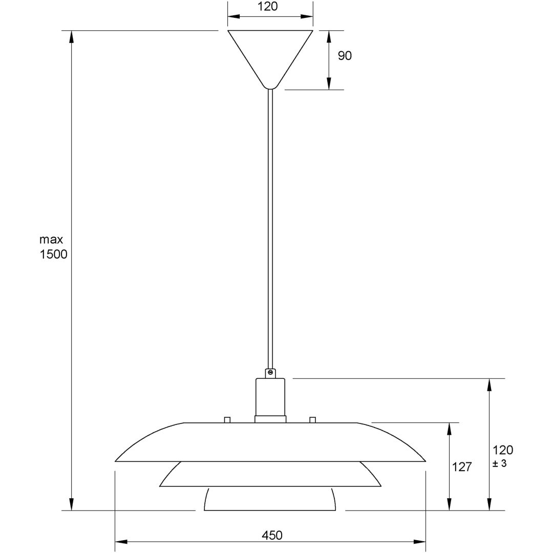 Epsilon Taklampa, Svart ANETA HOME Svart – bild 6