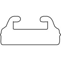 Ersättningsskena Svart GARLAND