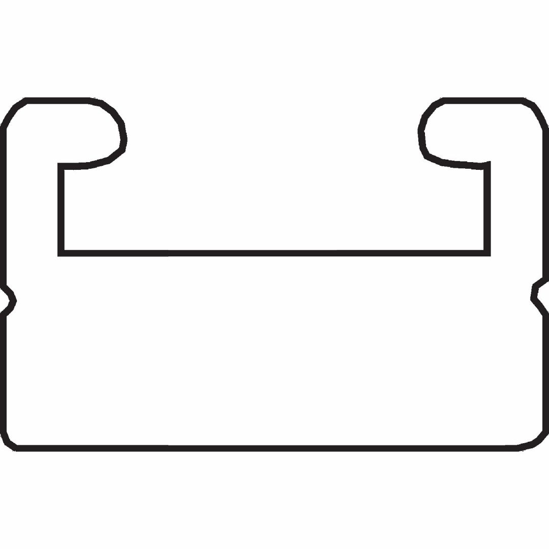 Ersättningsskena Svart GARLAND
