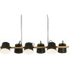 Espresso Taklampa 6:a, Svart/trä ANETA HOME Sockel E27 Svart /Trä – miniatyr 3