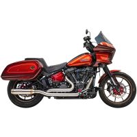 Exhaust True Dual SS with 4" Muffler M8 Softail 18-23