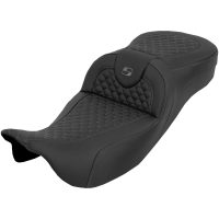 Extended Reach RoadSofa Seat - Dragon Scale - w/o Backrest - Gray Stitch - FLH/FLT 08-25