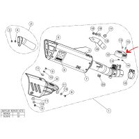 Exup valve cover CA YZF-R6 2017-2020 Akrapovic
