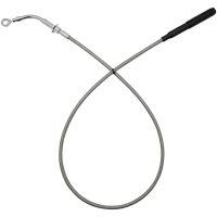 EZ Install Upper Clutch Cable - FLH/FLT - +8" - Braided Stainless Steel
