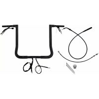 EZ Install Wired Handlebar Kit - 1-1/4" - Flat Top - 16" - Black