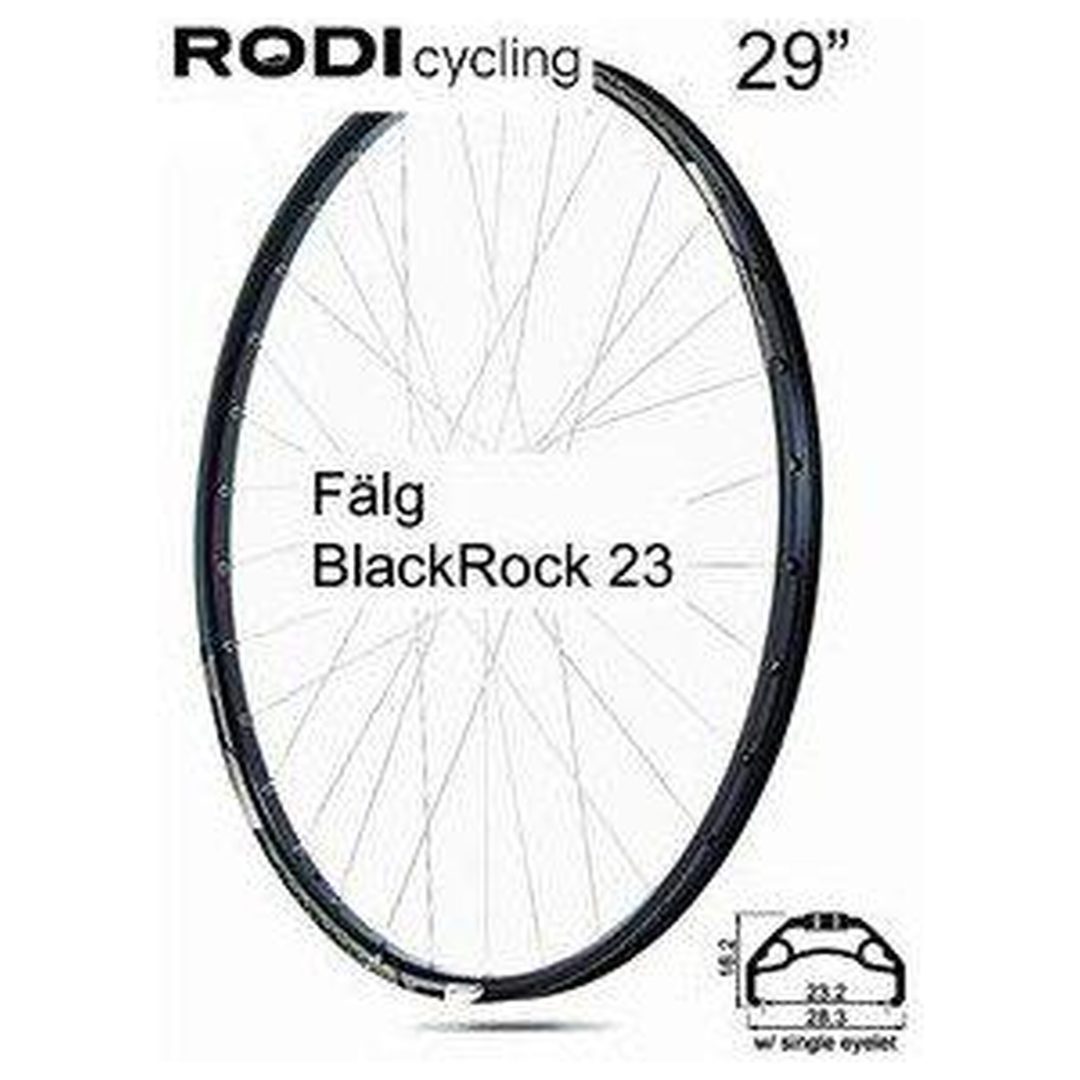 Fälg BlackRock-23 Svart RODI