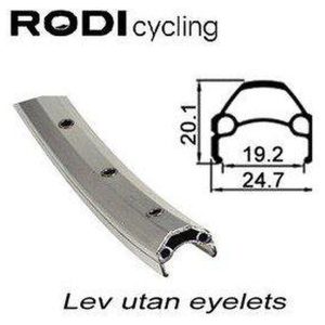 Fälg Dubbel 19-622 Silver 36H RODI