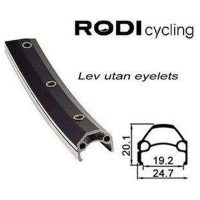 Fälg Dubbel 19-622 Svart RODI