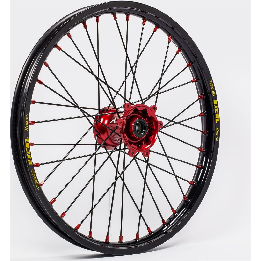 Fälg Elite Mx-en Svart/röd Nav KITE