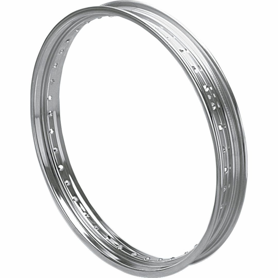 Fälg Fram Silver Krom Stål Rolled Edge DRAG SPECIALTIES