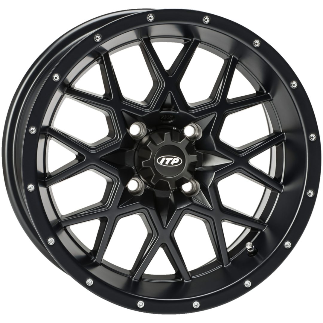 Fälg Hurricane Svart Blank ITP 15 x 7 / 15x7