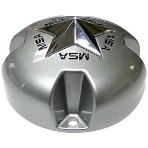 Fälgkapsel Silver MSA WHEELS