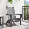 Fällbar Adirondack stol Ljusgrå 74.5x80.5x90 cm HDPE vidaXL 74,5 x 80,5 x 92 cm – miniatyr 3