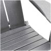 Fällbar Adirondack stol Ljusgrå 74.5x80.5x90 cm HDPE vidaXL 74,5 x 80,5 x 92 cm – miniatyr 8
