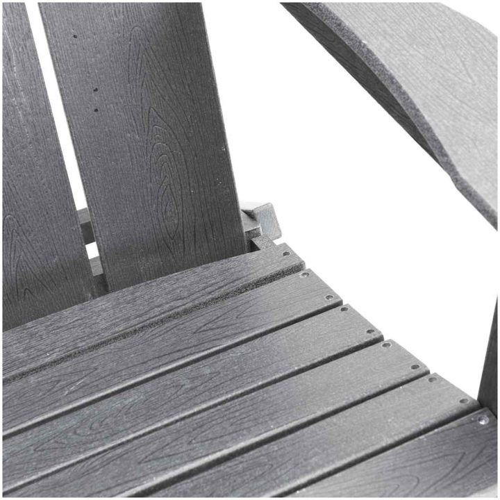 Fällbar Adirondack stol Ljusgrå 74.5x80.5x90 cm HDPE vidaXL 74,5 x 80,5 x 92 cm – bild 8