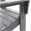 Fällbar Adirondack stol Ljusgrå 74.5x80.5x90 cm HDPE vidaXL 74,5 x 80,5 x 92 cm – miniatyr 9
