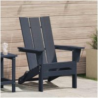 Fällbar Adirondack Stol Marinblå 74,5x80,5x90 cm HDPE vidaXL