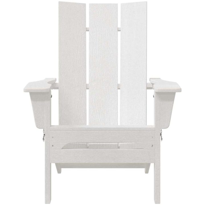 Fällbar Adirondackstol Vit 74,5x80,5x90 cm HDPE vidaXL 74,5 x 80,5 x 92 cm – bild 4