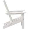Fällbar Adirondackstol Vit 74,5x80,5x90 cm HDPE vidaXL 74,5 x 80,5 x 92 cm – miniatyr 5
