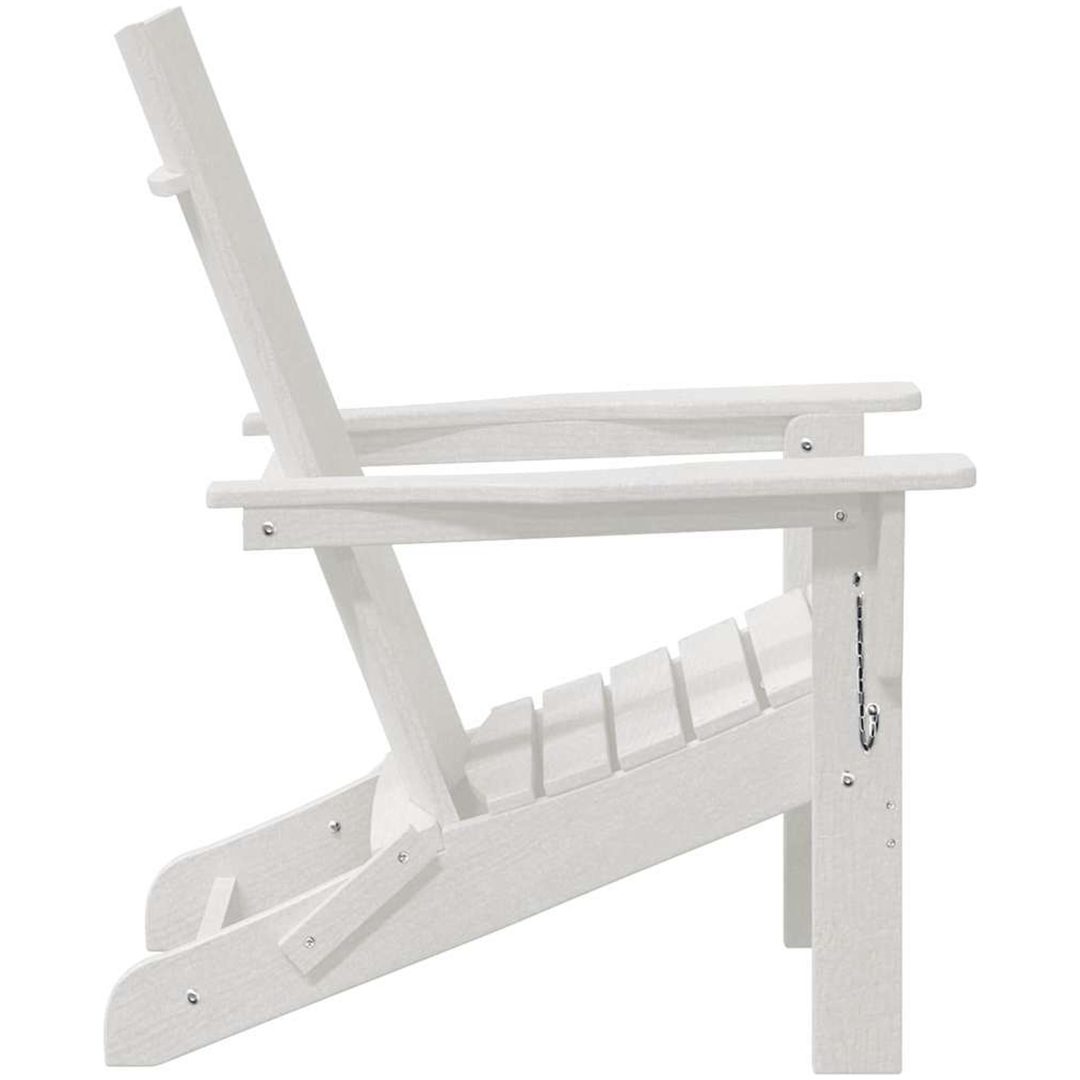 Fällbar Adirondackstol Vit 74,5x80,5x90 cm HDPE vidaXL 74,5 x 80,5 x 92 cm – bild 5