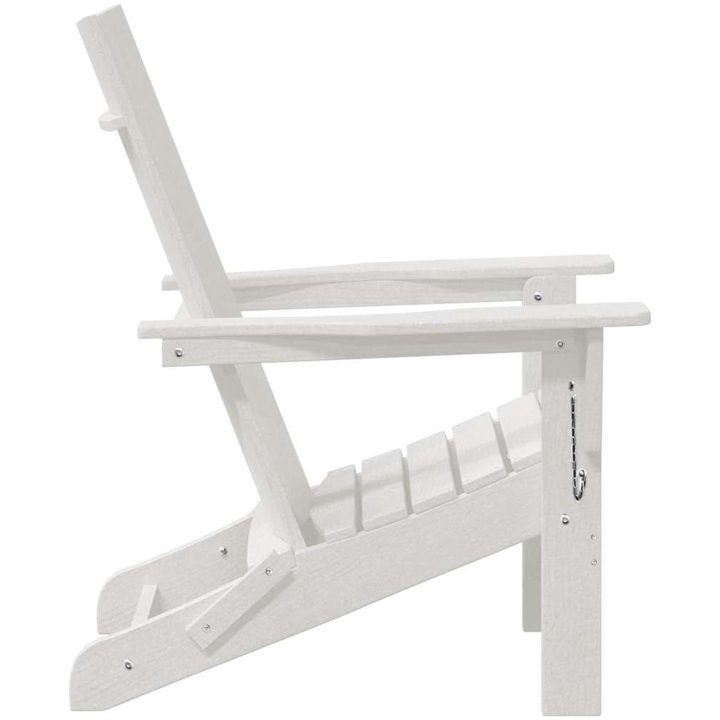 Fällbar Adirondackstol Vit 74,5x80,5x90 cm HDPE vidaXL 74,5 x 80,5 x 92 cm – bild 5