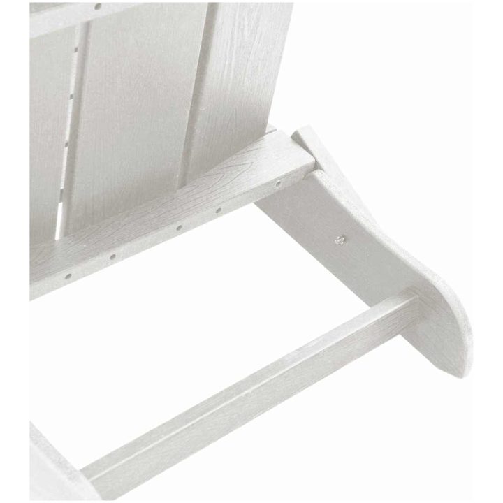 Fällbar Adirondackstol Vit 74,5x80,5x90 cm HDPE vidaXL 74,5 x 80,5 x 92 cm – bild 7