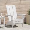 Fällbar Adirondackstol Vit 74,5x80,5x90 cm HDPE vidaXL 74,5 x 80,5 x 92 cm – miniatyr 1