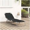 Fällbar Solstol Portabel Svart 600D Oxford Tyg vidaXL 56 x 189 x 87cm – miniatyr 3